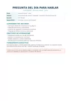 Vista previa - Tarjetas / Manipulativos - Pregunta del día – Tarjetas de conversación – Educación Infantil - página 3