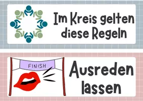 Vorschau - Poster - Kreisregeln und Klassenregeln - klar und präzise - Deckblatt