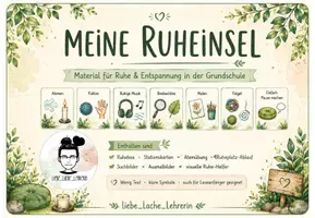 Vorschau - Mal- und Bastelvorlagen - Ruheinsel- kurze individuelle Ruhepause während des Unterrichts - Seite 1