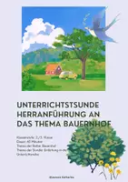 Vorschau - Stundenentwürfe - Heranführung an das Thema Bauernhof - Deckblatt
