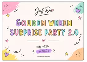 Voorbeeld - Juf Do - Gouden Weken Surprise Party 2.0 - Voorblad
