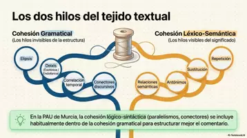 Vista previa - Presentaciones - 📚 Guía de cohesión y comentario de texto · 2.º Bachillerato - página 2