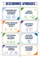 Vista previa - Decoración del aula - Dinámicas para conocerse – Tarjetas de actividad – Tutoría - página 2