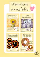 Vorschau - Mal- und Bastelvorlagen - Kunst Herbst Grundschule - 3D Drachen Mobile basteln - Klasse , Klasse 2, Klasse 3 - Seite 3