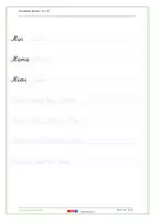 Vorschau - Arbeitsblätter - Schreiben lernen - Schulschrift A, I, M - Seite 1