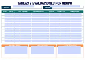 Vista previa - Decoración del aula - Planificador semanal por grupos – Plantilla docente – Coordinación - página 2