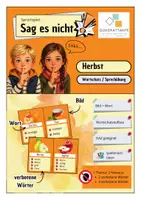 Vorschau - Spiele - Sag es nicht! Herbst - Sprachspiel - Deckblatt