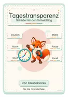 Vorschau - Präsentationen/Tafelbilder - Tagestransparenz Fuchs - Deckblatt