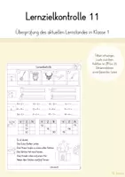 Vorschau - Arbeitsblätter - Lernzielkontrolle 11 (Klasse 1) - Deckblatt