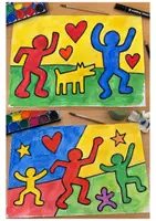 Vorschau - Unterrichtsreihen - Keith Haring Kunst Grundschule – Bilder würfeln & gestalten | Klasse 2–4 | ohne Vorbereitung - Seite 2