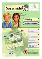 Vorschau - Spiele - Sag es nicht! Frühling - Sprachspiel - Deckblatt