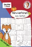 Vorschau - Arbeitsblätter - Herbst Mini-Heft Klasse 1 | Deutsch Mathe Übungen - Deckblatt