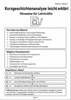 Vorschau - Arbeitsblätter - Kurzgeschichten analysieren Klasse 8 - Seite 1