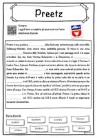 anteprima - Esercizi - Preetz – Scheda: testo con spazi vuoti, comprensione all'ascolto e crucipuzzle - Pagina 1