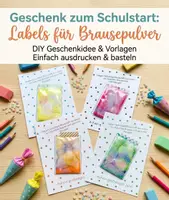 Vorschau - Experimente - Geschenk zum Schulstart: Labels für Brausepulver - Deckblatt