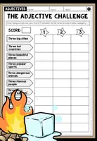 Vorschau - Arbeitsblätter - ADJECTIVES - Challenge (3 Arbeitsblätter) - Deckblatt