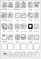 Vorschau - Arbeitsblätter - ADJECTIVES (Opposites) - Let's work on adjectives! (2-fach differenziertes Worksheet) - Seite 2