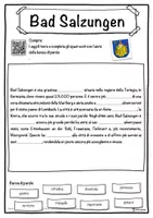 anteprima - Esercizi - Bad Salzungen – Scheda: testo con spazi vuoti, comprensione all'ascolto e crucipuzzle - Pagina 1