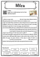 anteprima - Esercizi - Milza – Scheda: testo con spazi vuoti, comprensione all'ascolto e crucipuzzle - Pagina 1