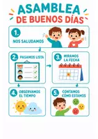 Vista previa - Decoración del aula - Rutina de buenos días – Panel visual y tarjetas – Educación Infantil - Portada