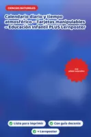 Vista previa - Decoración del aula - Calendario diario y tiempo atmosférico – Tarjetas manipulables – Educación Infantil PLUS Lernposter - Portada