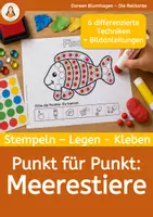 Vorschau - Arbeitsblätter - Punkt für Punkt: Meerestiere – Feinmotorik mit Dot Markern, Fingerstempeln, Knete, Muggelsteinen & mehr - Deckblatt