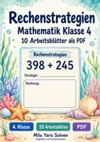 Vorschau - Arbeitsblätter - Rechenstrategien | Mathematik Klasse 4 | 10 Arbeitsblätter als PDF - Deckblatt
