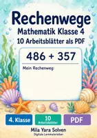 Vorschau - Arbeitsblätter - Rechenwege | Mathematik Klasse 4 | 10 Arbeitsblätter als PDF - Deckblatt