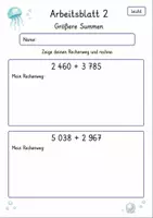 Vorschau - Arbeitsblätter - Rechenwege | Mathematik Klasse 4 | 10 Arbeitsblätter als PDF - Seite 2