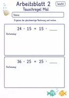 Vorschau - Arbeitsblätter - Rechenregeln | Mathematik Klasse 4 | 10 Arbeitsblätter als PDF - Seite 2