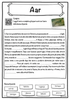 anteprima - Esercizi - Aar – Scheda: testo con spazi vuoti, comprensione all'ascolto e crucipuzzle - Pagina 1