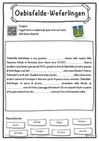 anteprima - Esercizi - Oebisfelde-Weferlingen – Scheda: testo con spazi vuoti, comprensione all'ascolto e crucipuzzle - Pagina 1