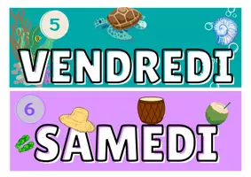 Aperçu - Affichage - JOURS de la SEMAINE - Page 3