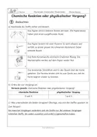 Vorschau - Stundenentwürfe - Chemische Reaktion oder physikalischer Vorgang? - Seite 3