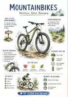 Vorschau - Arbeitsblätter - Lernposter + Arbeitsblätter "Mountainbikes" + Lösung & MP3 + Infografik - Deckblatt