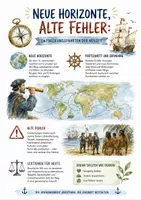 Vorschau - Arbeitsblätter - Lernplakat + Arbeitsblatt "Neue Horizonte, Alte Fehler: Entdeckungsfahrten der Neuzeit" + interaktive Lösung & MP3 + Mindmap + Infografik - Deckblatt