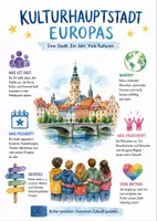 Vorschau - Arbeitsblätter - Lernplakat + Arbeitsblätter zum Thema "Kulturhauptstadt Europas" + Lösung & MP3 + Infografik - Deckblatt