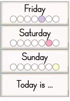 Vorschau - Präsentationen/Tafelbilder - Days of the Week – Tafelmaterial Englisch | Wochentage, Wetter & Jahreszeiten - Seite 2