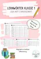 Vorschau - Arbeitsblätter - Lernwörter Klasse 1 Lola Heft 3 - Druckschrift - Deckblatt