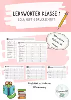 Vorschau - Arbeitsblätter - Materialpaket Lernwörter Klasse 1 Lola Heft 1-6 (Druckschrift) - Seite 1