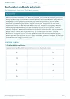 Vorschau - Arbeitsblätter - Arbeitsblatt Deutsch Klasse 1 – Buchstaben und Laute - Deckblatt