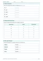 Vorschau - Arbeitsblätter - Arbeitsblatt Deutsch Klasse 1 – Vokale und Konsonanten - Seite 1
