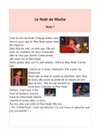 Aperçu - Le Noël de Macha fichier de lecture CP CE1 - Page 1
