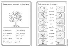 Vista previa - Hojas de trabajo - Fichas de Otoño en Inglés – Autumn Booklet para 4º y 5º de Primaria - página 3