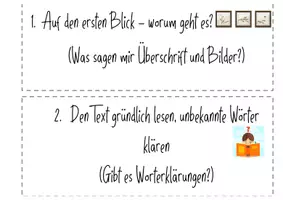 Vorschau - Arbeitsblätter - Textknacker (Vorlage für Tafel/- Wandkarten und Lesefächer) für Sachtexte in der Sekundarstufe! - Seite 1