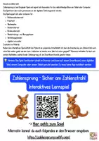 Vorschau - Arbeitsblätter - Zahlensprung - Sicher am Zahlenstrahl - Klasse 1-3 Interaktives Lernspiel - Seite 2