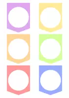 Vorschau - Präsentationen/Tafelbilder - Wimpelkette für Unterrichtsfächer - Seite 1