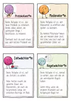 Vorschau - Mal- und Bastelvorlagen - Klassenrat - Ämter Karten und Rollen (Grundschule / Sekundarstufe 1) - Seite 3