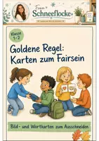 Vorschau - Stationenlernen - Goldene Regel: Karten zum Fairsein – Religion Klasse 1-2 - Deckblatt