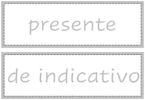 Vorschau - Poster - Tafelkarten - presente de indicativo - Seite 1